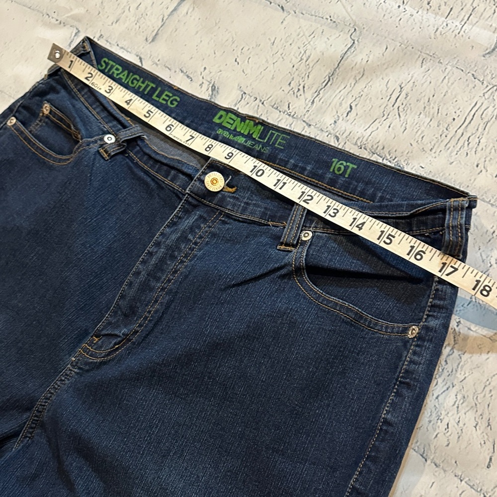 Avenue Dark Tall Blue Straight leg Women's Jeans - Picture 5 of 11